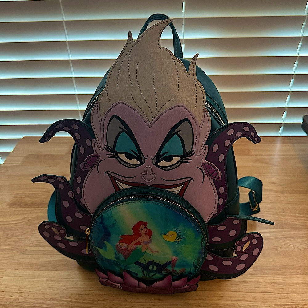 Disney Villains Ursula Loungefly Backpack. Used once.